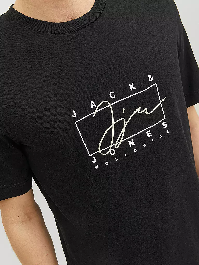 JACK & JONES | T-Shirt JORSPLASH | schwarz