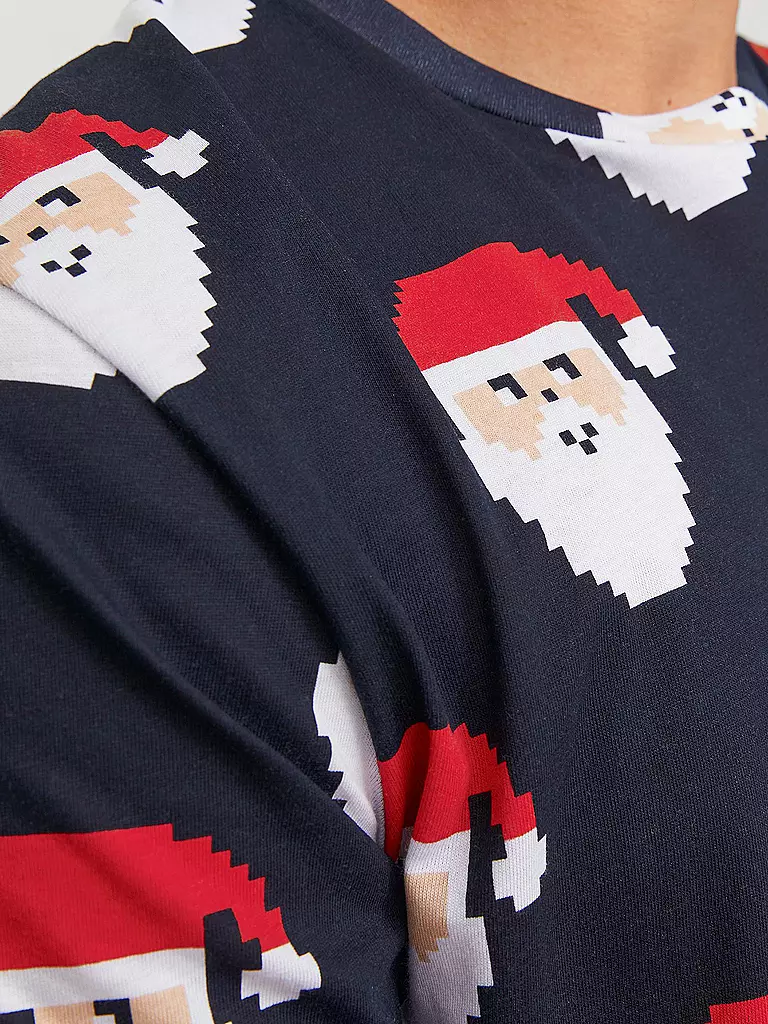 JACK & JONES | T-Shirt JORXMAS | dunkelblau