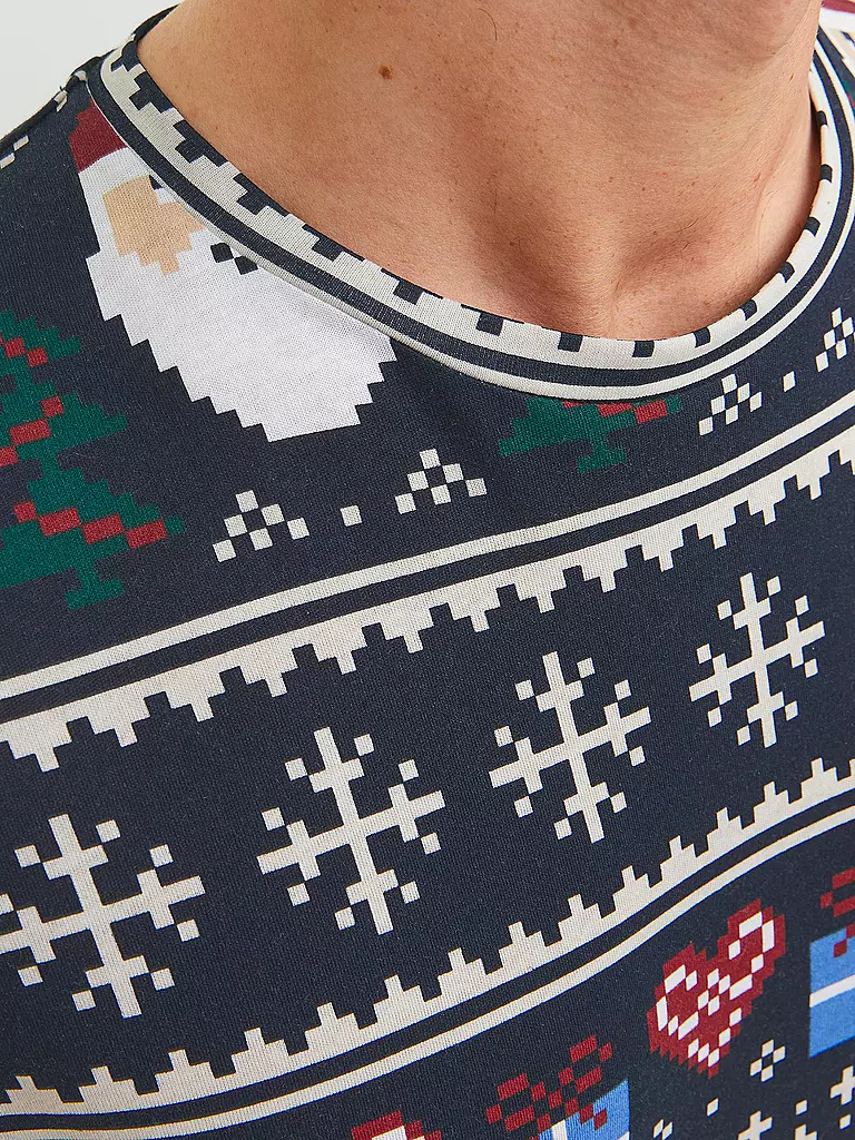 JACK & JONES | T-Shirt JORXMAS | dunkelblau