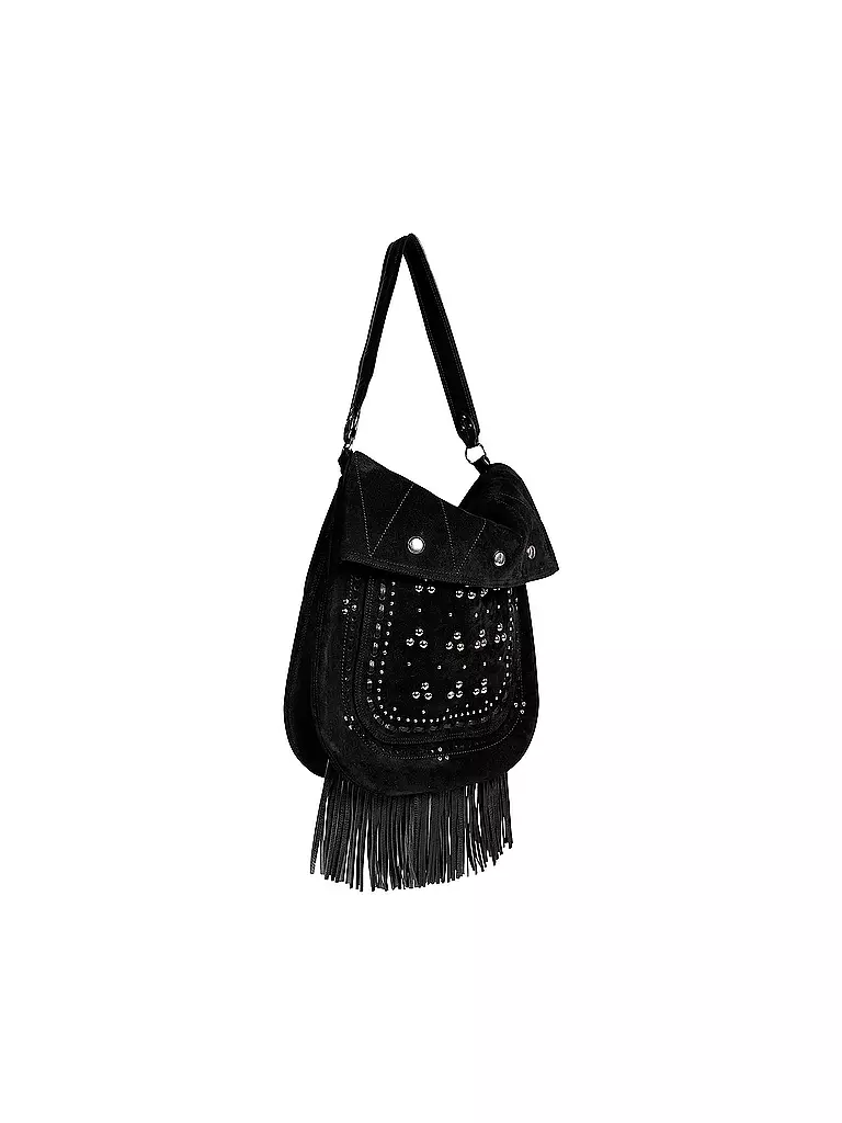 JEROME DREYFUSS | Ledertasche - Hobo Bag JERRY LARGE | schwarz