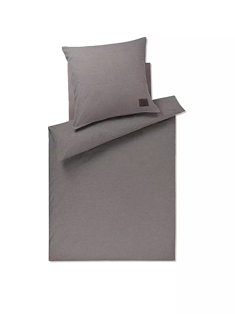 JOOP | Flanell Bettwäsche 70x90cm/140x200cm SOFT Stone  | grau