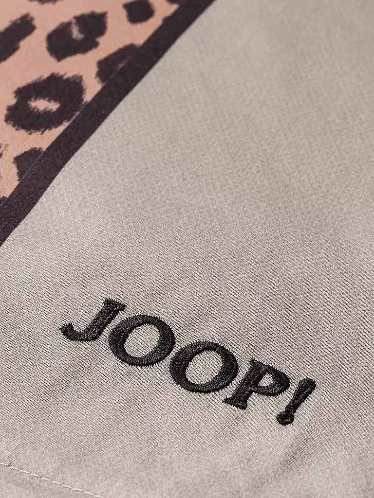 JOOP | Satin Bettwäsche LEO 70x90cm / 140x200cm Stone | grau