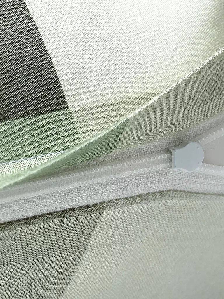 JOOP | Satin Bettwäsche MESH 2x 70x90cm/2000x200cm Sage | koralle