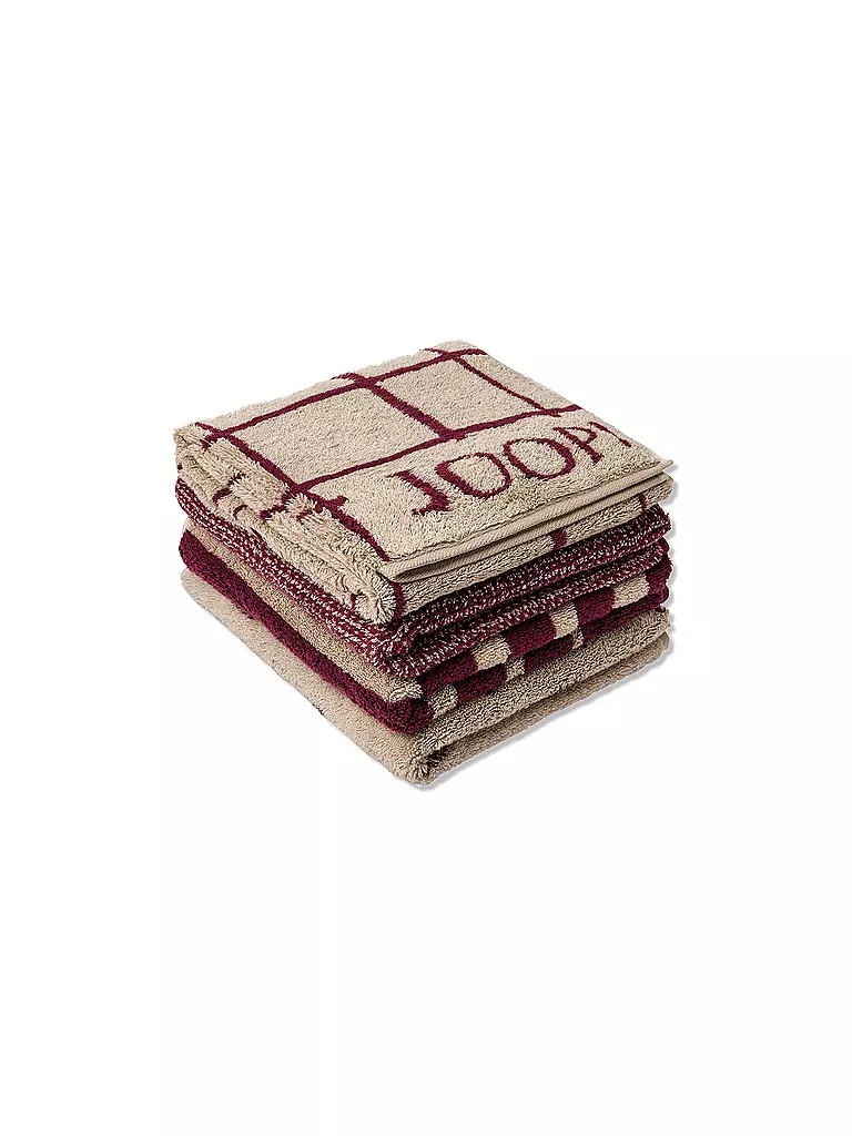 JOOP | Waschhandschuh SELECT LAYER 16x22cm Rouge | dunkelrot