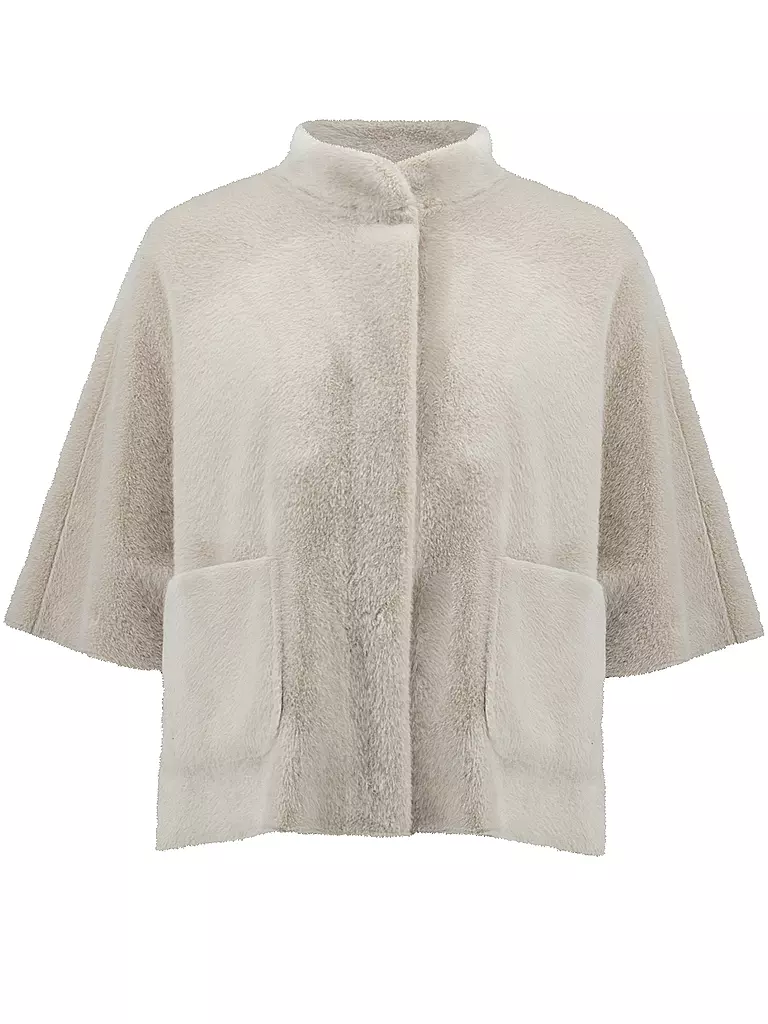 JOSEPH RIBKOFF | Jacke in Felloptik  | creme