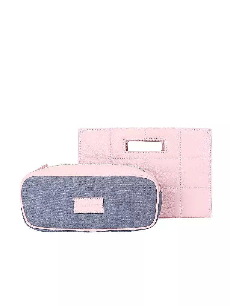 JULIA SKERGETH | Ledertasche - Henkeltasche QUILTED BAG SMALL | rosa