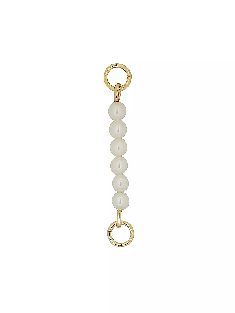 JULIA SKERGETH | Taschenaccessoire - Kette PEARL CHAIN CHUNKY SHORT 20 | creme