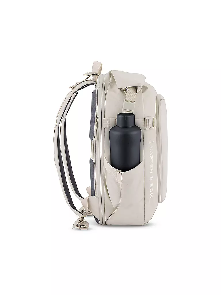 KAPTEN & SON | Rucksack LISBON, erweiterbar | beige