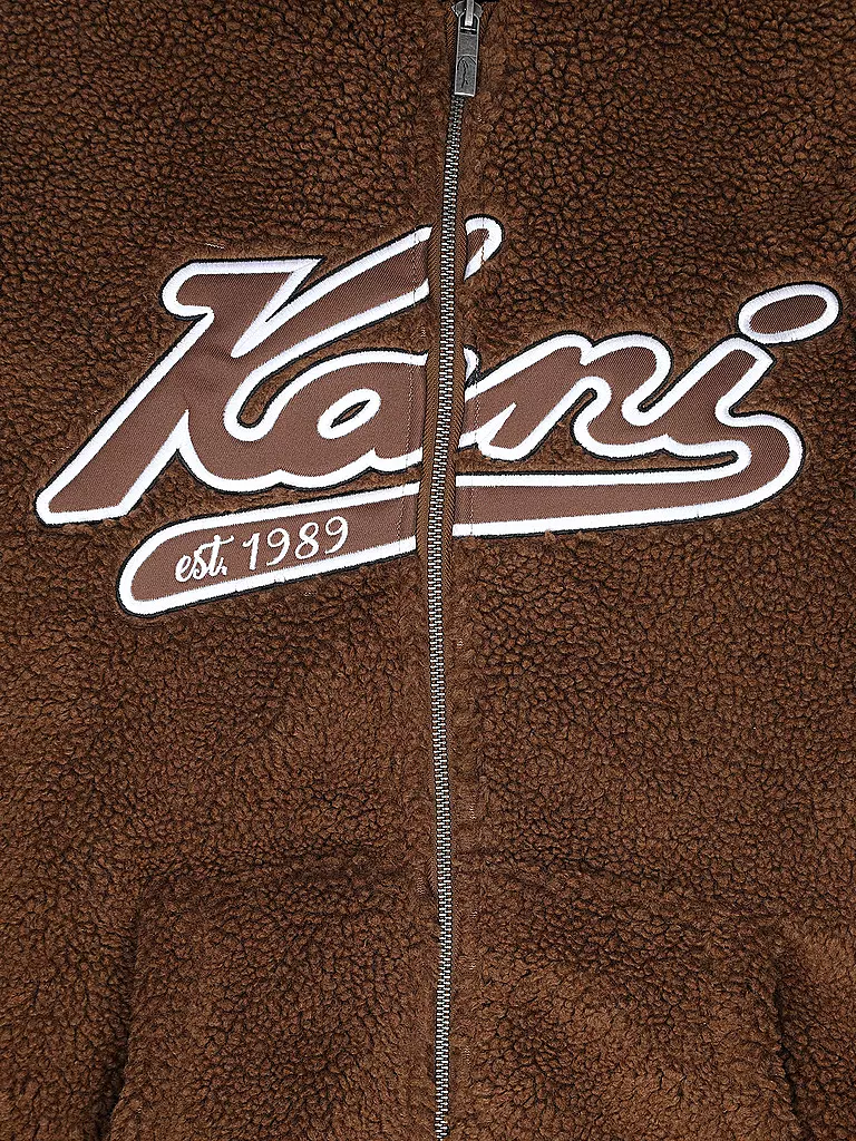 KARL KANI | Jacke in Felloptik | braun