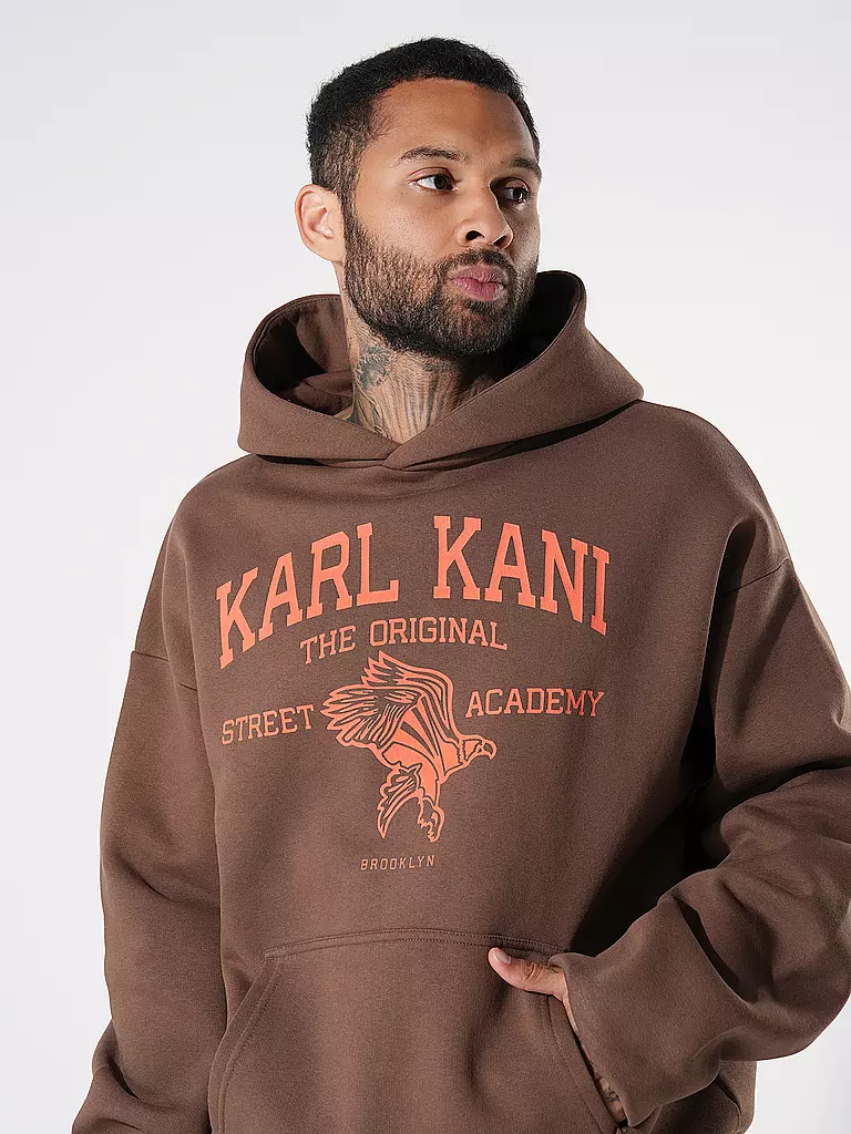 KARL KANI | Kapuzensweater - Hoodie  | braun