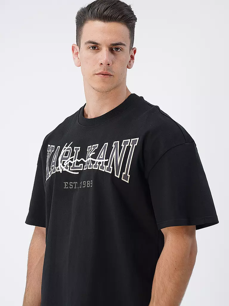 KARL KANI | T-Shirt  | schwarz