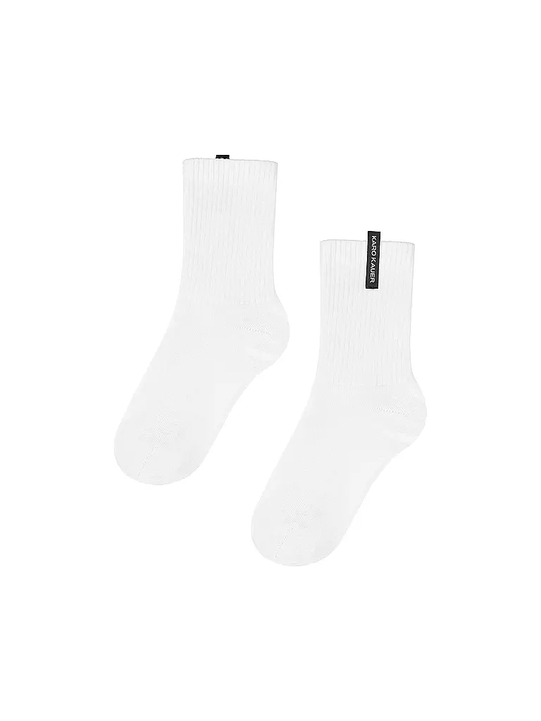 KARO KAUER | Socken ESSENTIAL white | weiss