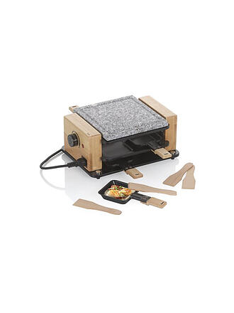 KELA | Raclette Hot Stone BEDRETTO für 4 Personen Granit / Holz