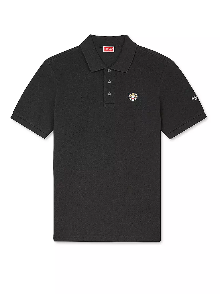 KENZO | Poloshirt LUCKY TIGER Slim Fit | schwarz