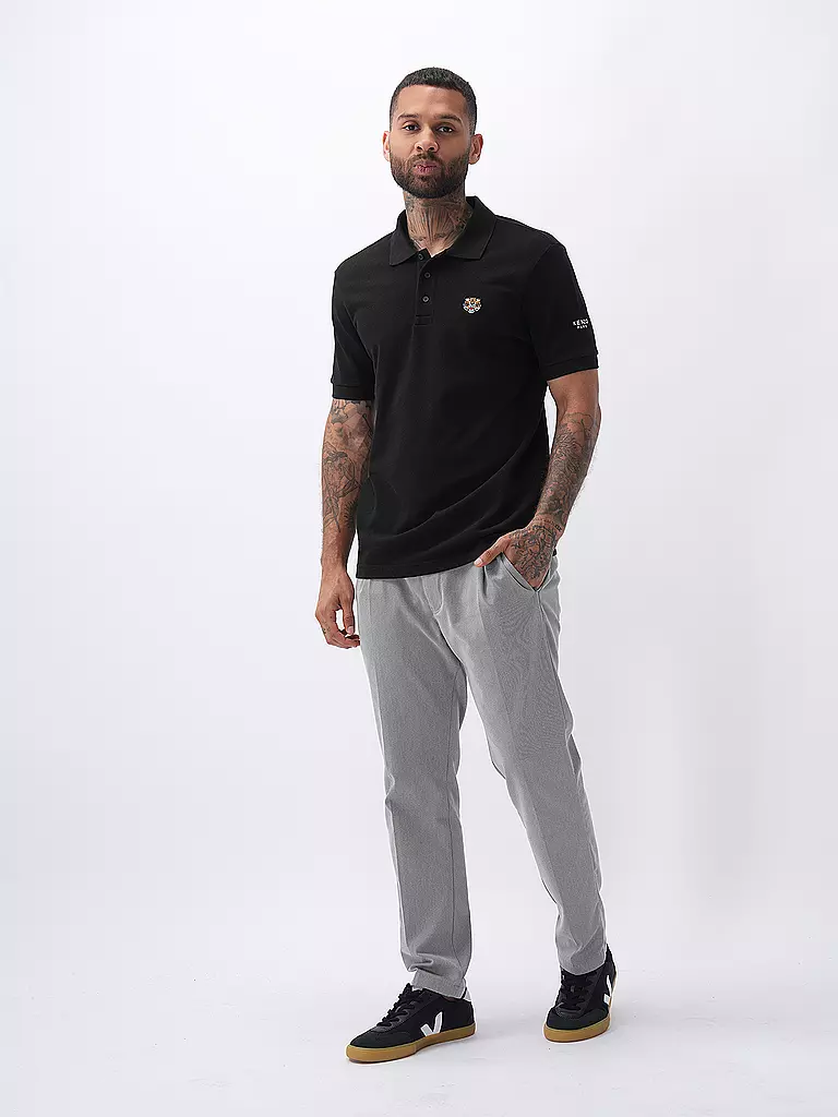 KENZO | Poloshirt LUCKY TIGER Slim Fit | schwarz