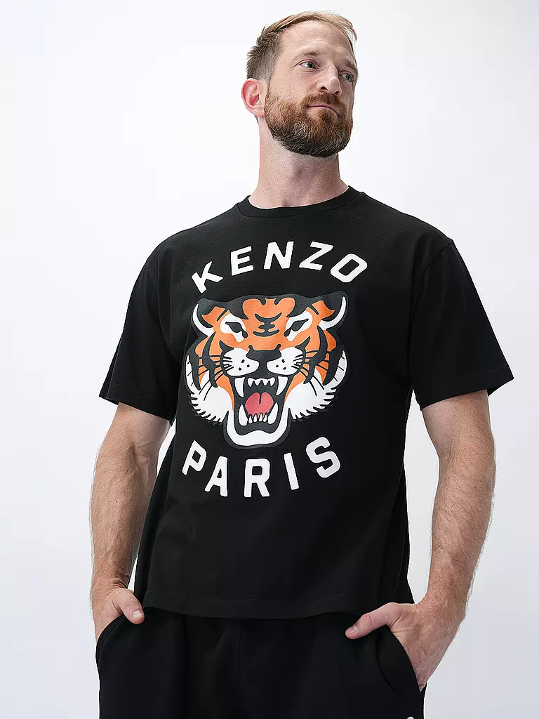 KENZO | T-Shirt LUCKY TIGER | schwarz