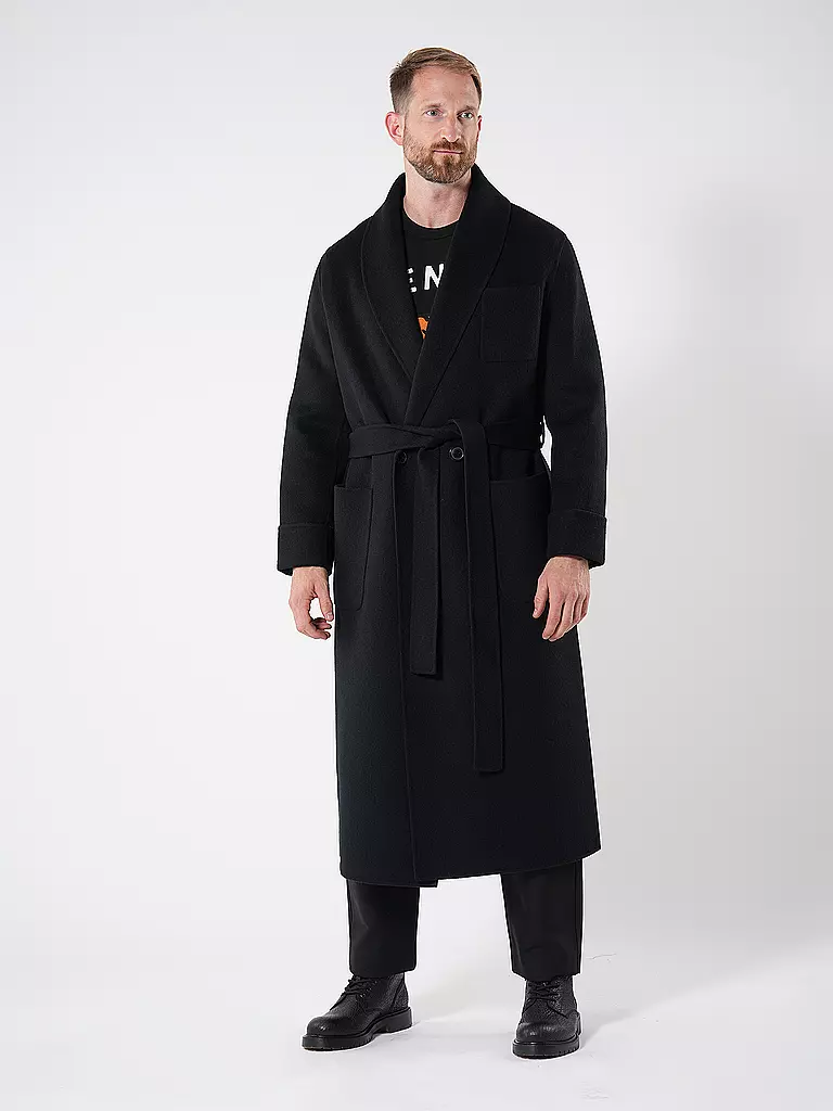 KENZO | Wollmantel | schwarz