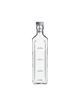 KILNER | Glasflasche mit Bügelverschluss 1l eckig Glas