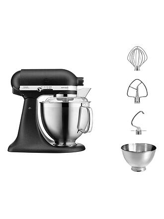 KITCHENAID | Küchenmaschine Artisan 185 4,8l 300 Watt 5KSM185PSEBK (Gusseisen Schwarz)