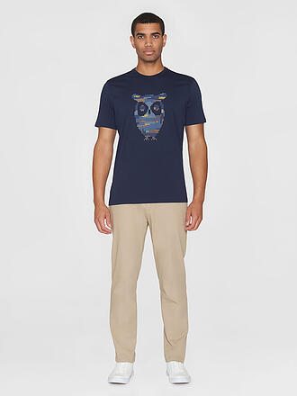 KNOWLEDGE COTTON APPAREL | T-Shirt BIG OWL COLOUR PRINT