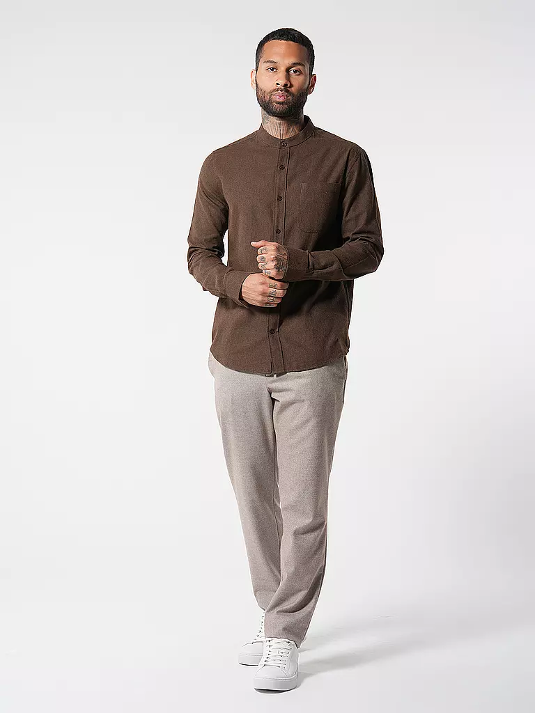 KNOWLEDGE COTTON APPAREL | Flanellhemd  | braun