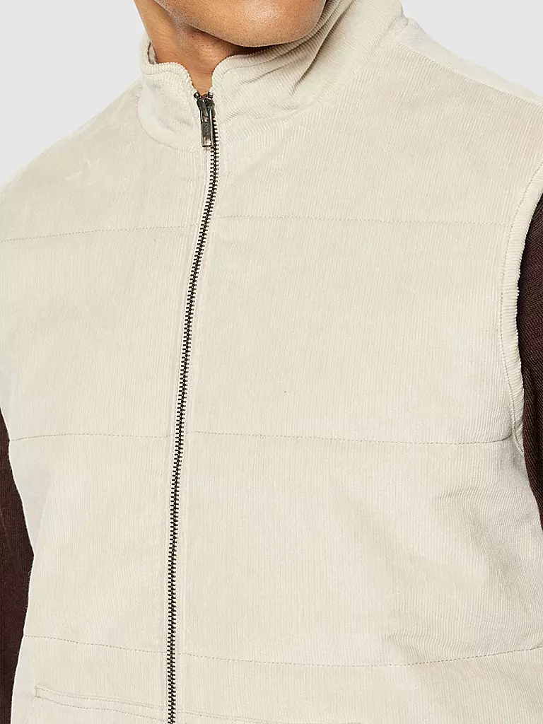 KNOWLEDGE COTTON APPAREL | Gilet RAILS  | beige