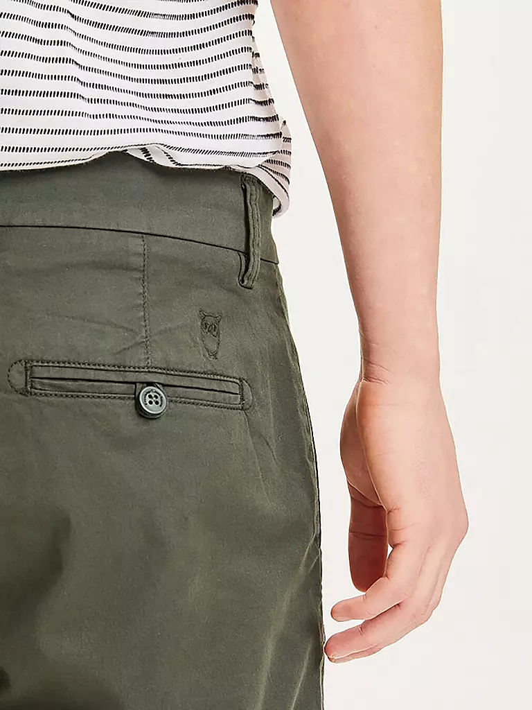 KNOWLEDGE COTTON APPAREL | Shorts CHUCK | olive