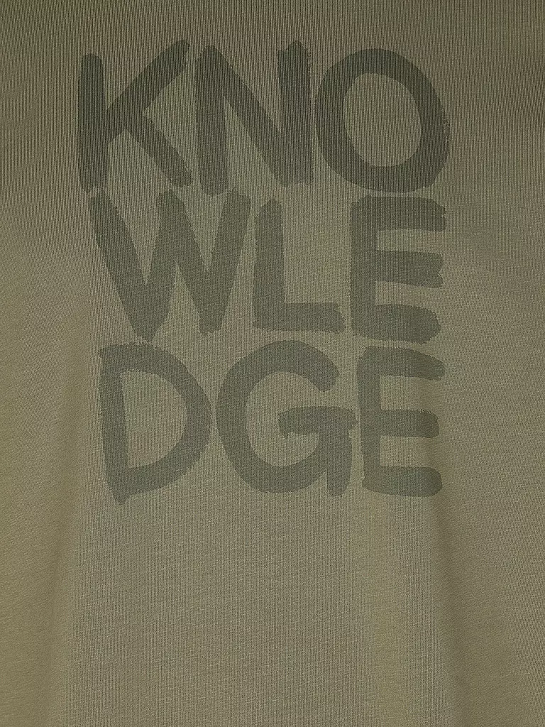 KNOWLEDGE COTTON APPAREL | T-Shirt  | olive