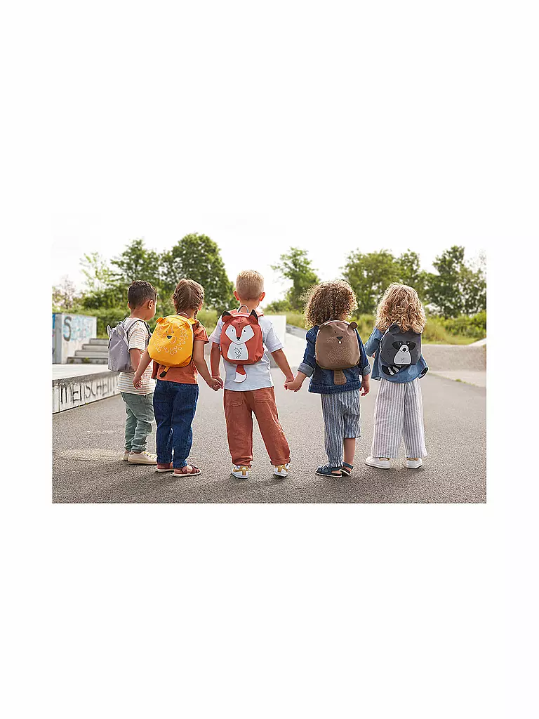 LÄSSIG | Kindergarten Rucksack Tiny About Friends Beaver | braun