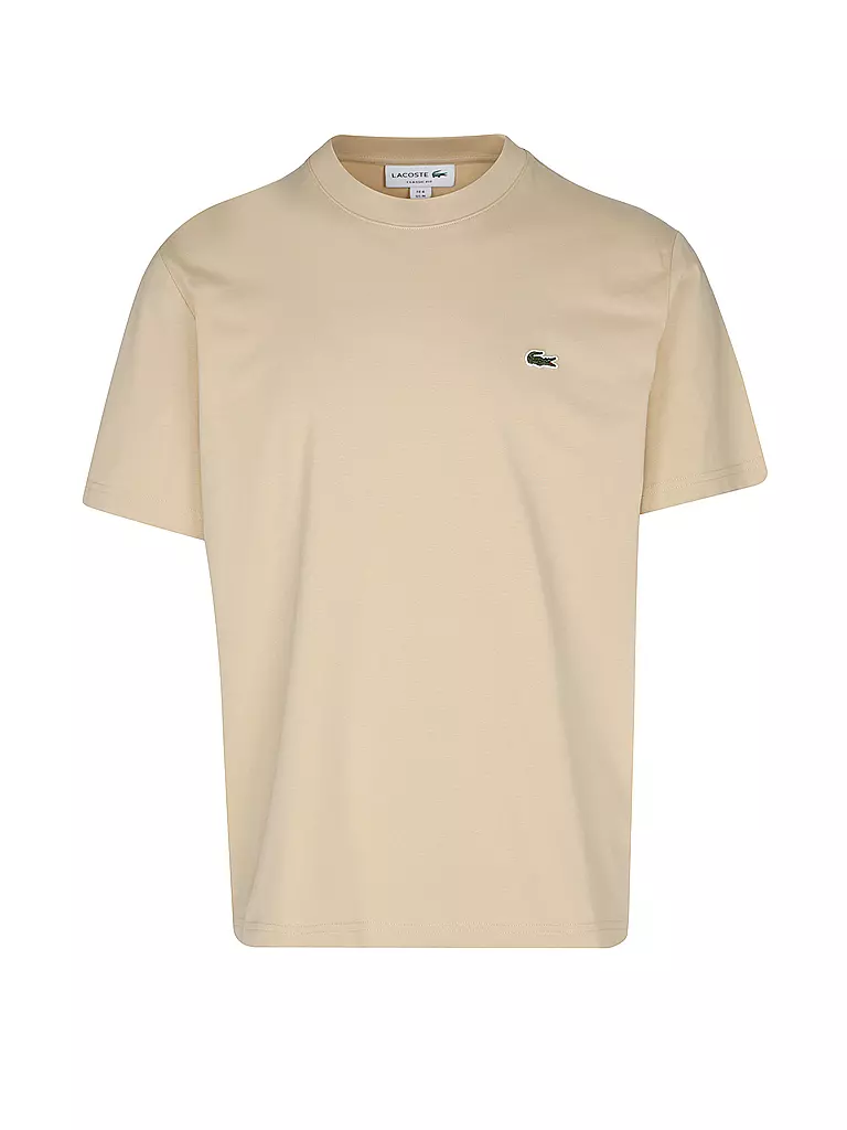 Lacoste t deals shirt beige