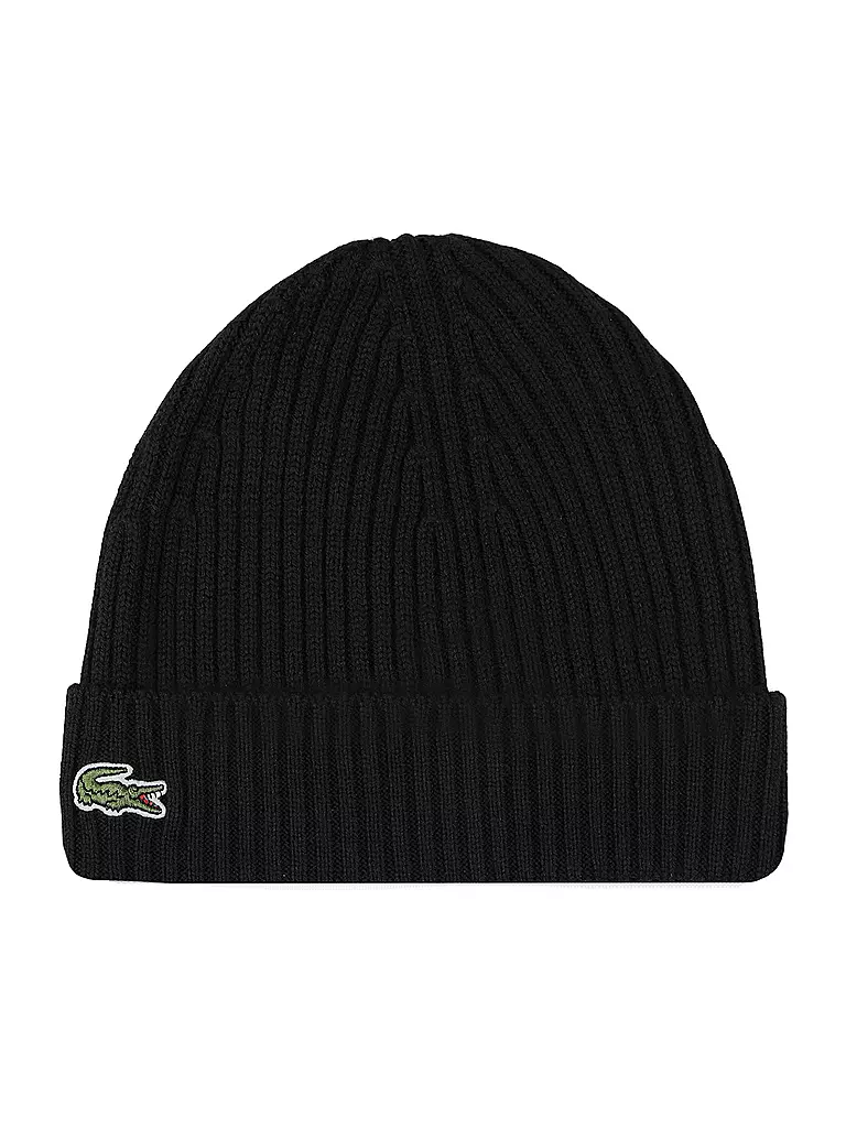 LACOSTE | Mütze - Beanie | schwarz