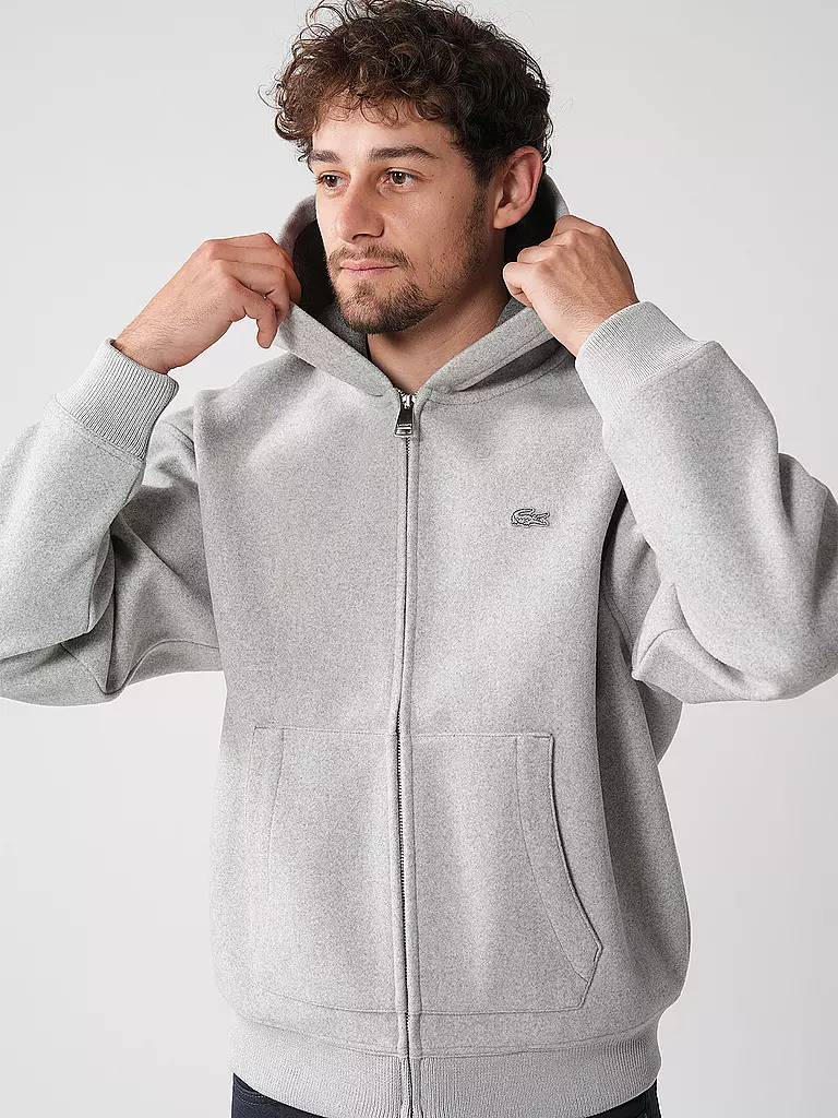 LACOSTE | Sweatjacke | grau