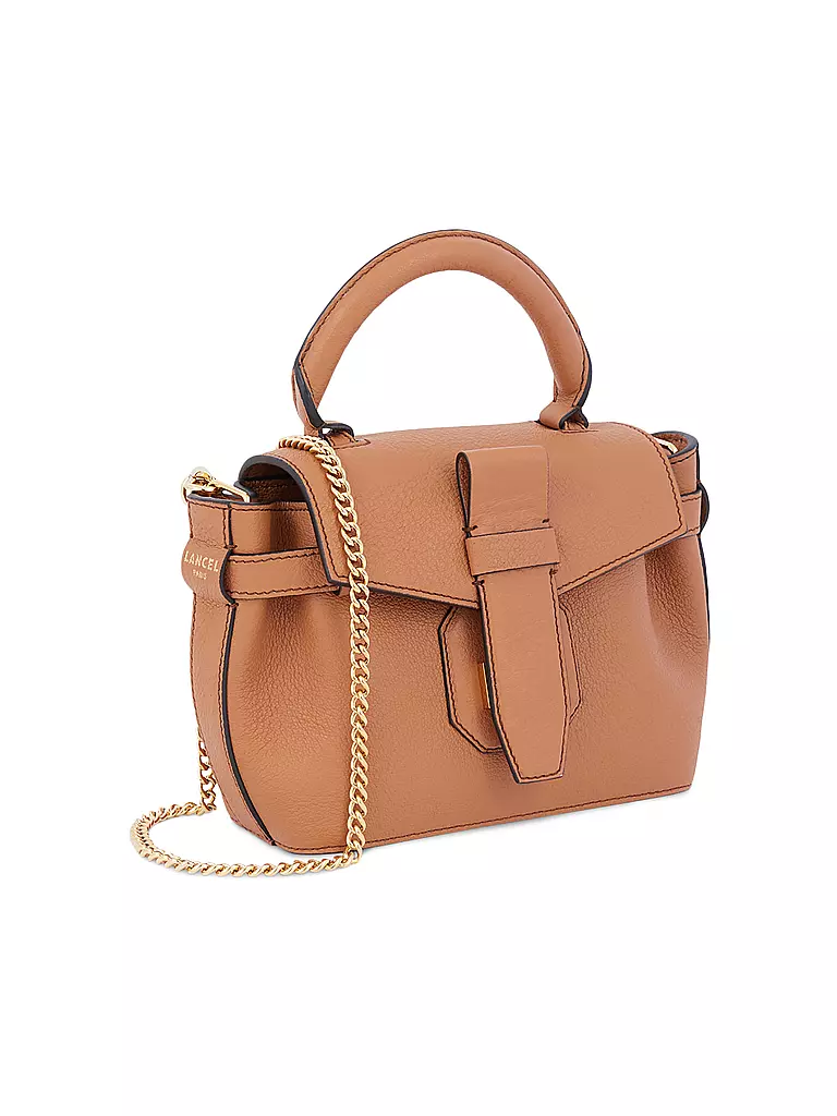 LANCEL | Ledertasche - Henkeltasche CHARLIE  | camel