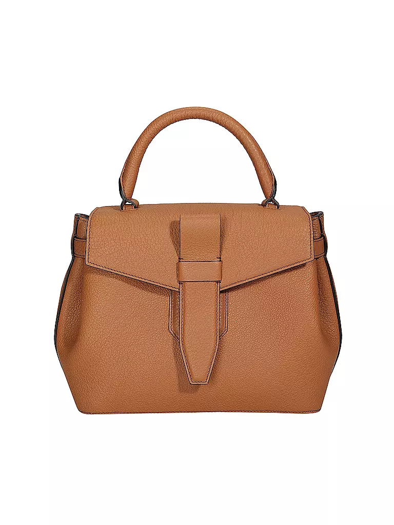 LANCEL | Ledertasche - Henkeltasche CHARLIE | camel