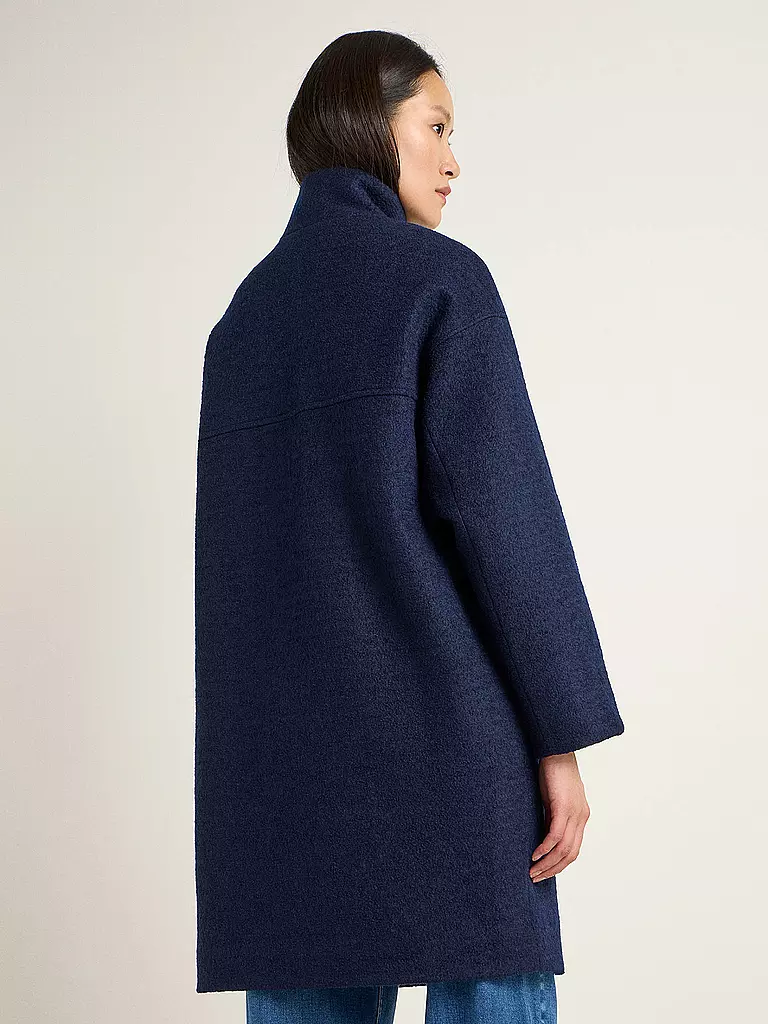 LANIUS | Wollmantel Oversized Fit | dunkelblau