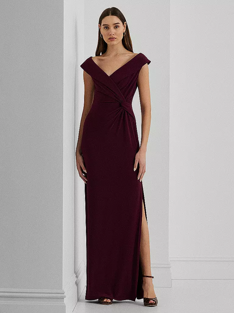 LAUREN RALPH LAUREN | Abendkleid LEONIDAS | dunkelrot