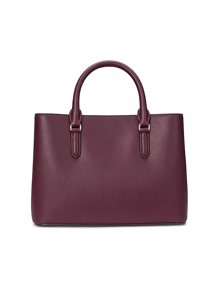 LAUREN RALPH LAUREN | Ledertasche - Henkeltasche MARCY 26 Small | dunkelrot