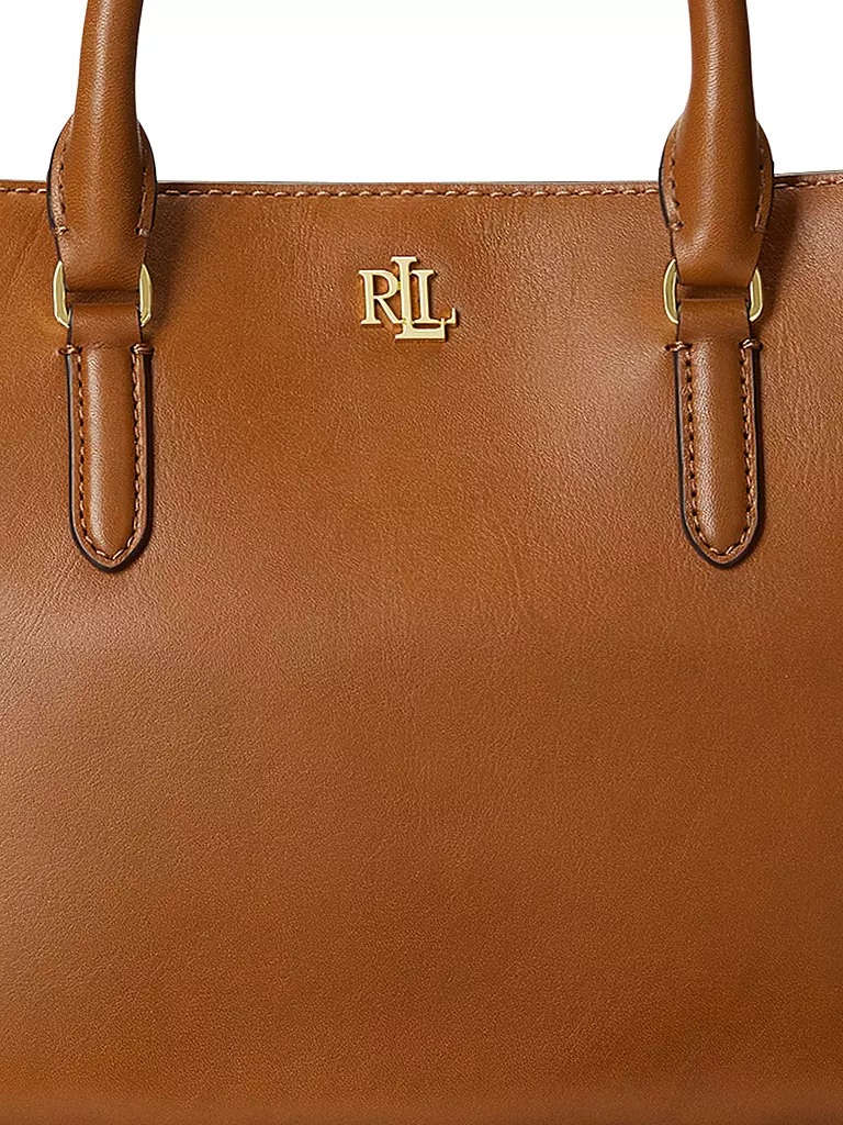 LAUREN RALPH LAUREN | Ledertasche - Henkeltasche MARCY 26 Small | dunkelrot