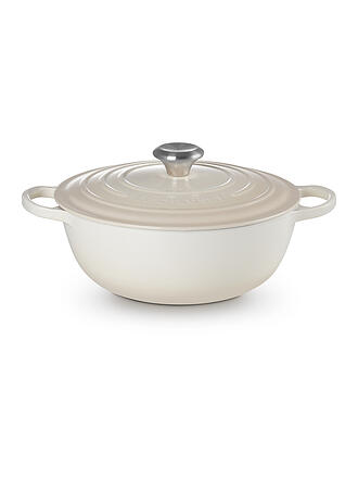 LE CREUSET | Gusseisen-Bräter mit Deckel 26cm LA MARMITE SIGNATURE Meringue