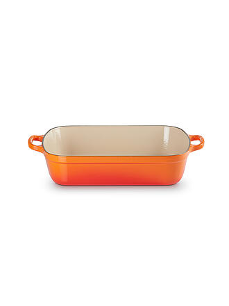 LE CREUSET | Gusseisen-Bratreine eckig 33cm SIGNATURE Ofenrot