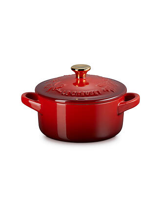 LE CREUSET | Mini Cocotte mit Deckel 10cm HOLLY Kirschrot 