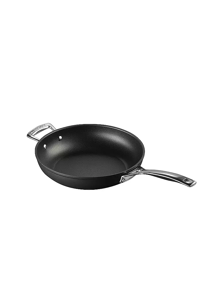 LE CREUSET | Aluminium-Antihaft hohe Pfanne mit Gegengriff 28cm/3,2l | schwarz