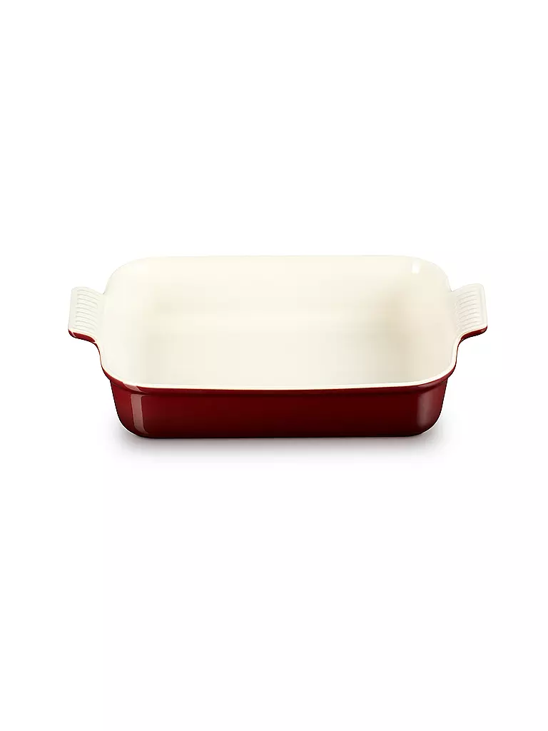 LE CREUSET | Auflaufform Tradition 32x24cm/4l Garnet | hellgrau