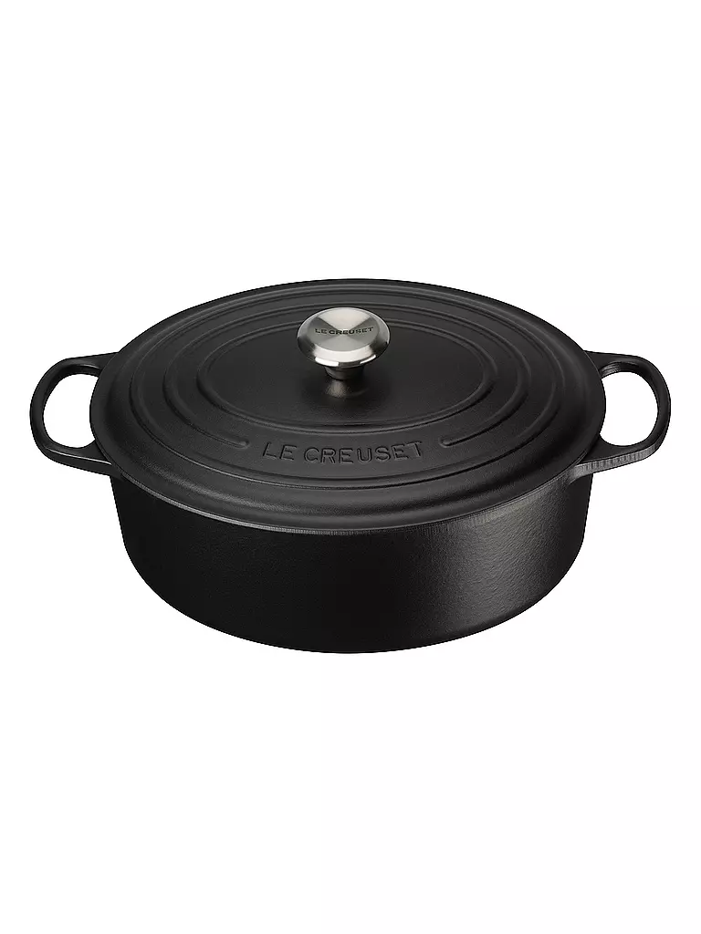 LE CREUSET | Bräter oval SIGNATURE 35cm 8,9l (Schwarz) | schwarz