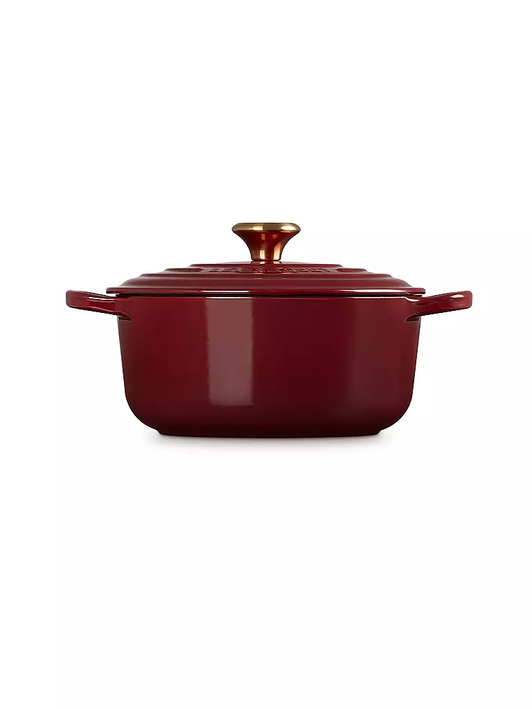 LE CREUSET | Bräter rund SIGNATURE 20cm Garnet | dunkelrot