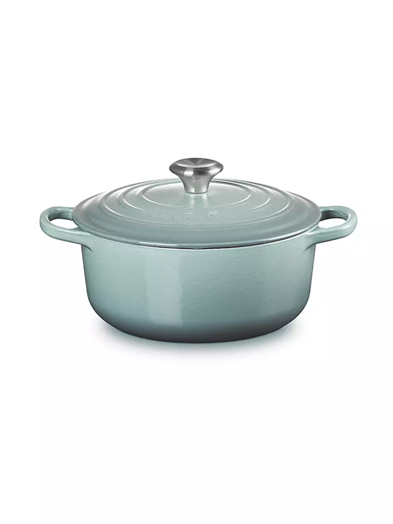 LE CREUSET | Bräter rund SIGNATURE 20cm/2,4 l Sea Salt | hellgrau