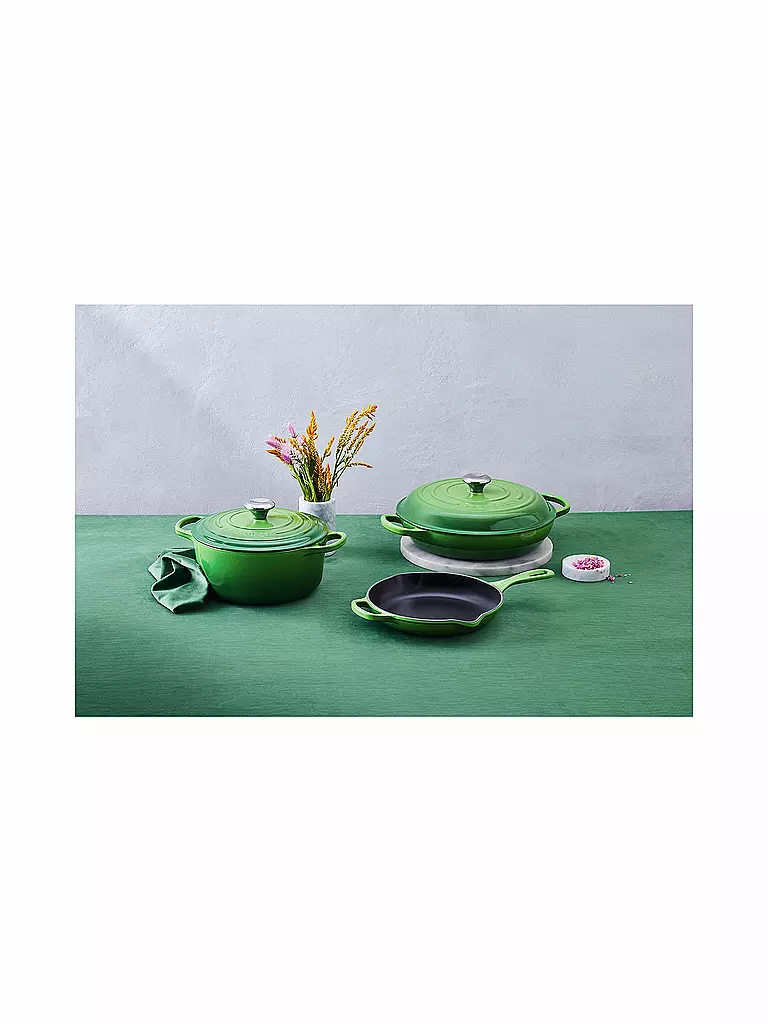 LE CREUSET | Bräter rund Signature 20cm/2,4l Bamboo Green | grün