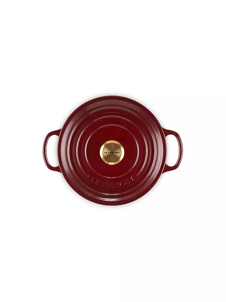 LE CREUSET | Bräter rund SIGNATURE 20cm/2,4l Garnet | dunkelrot