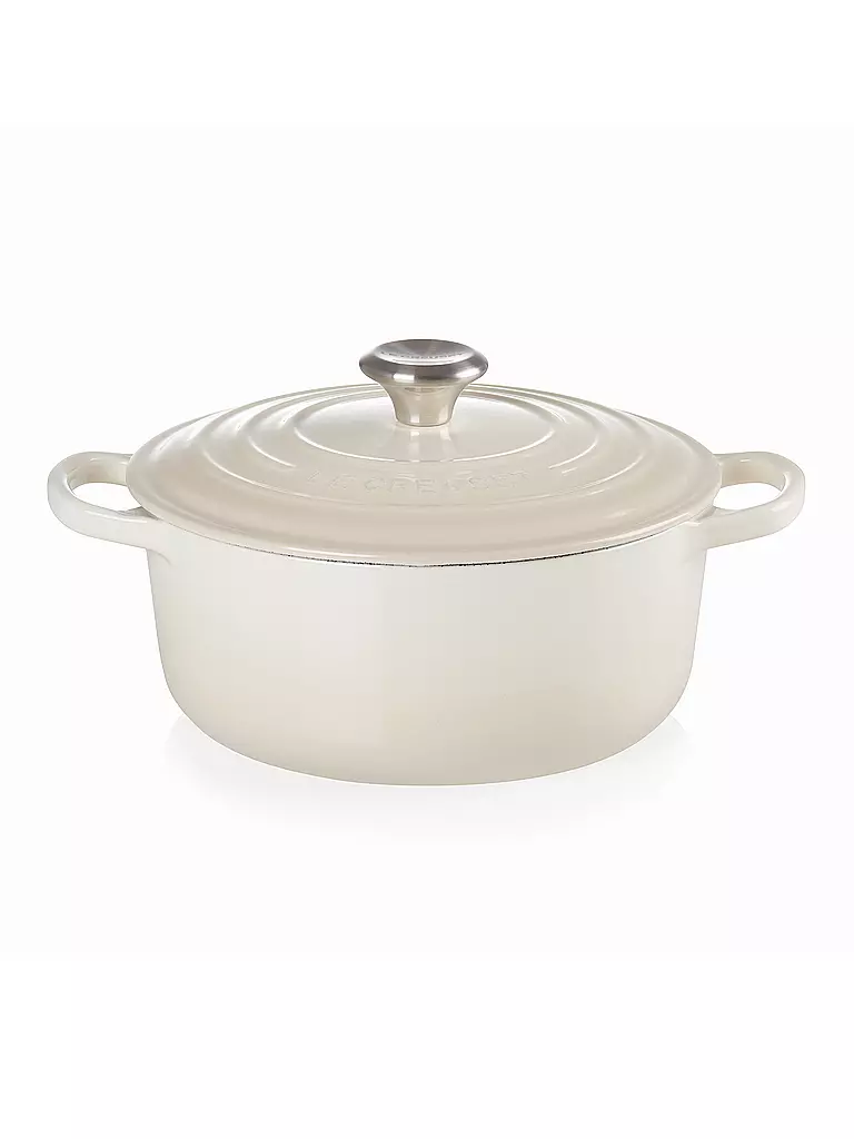 LE CREUSET | Bräter rund Signature 20cm/2,4l Meringue | creme