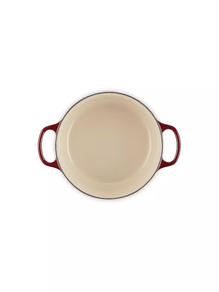 LE CREUSET | Bräter rund SIGNATURE 24cm/4,2l Garnet | gelb